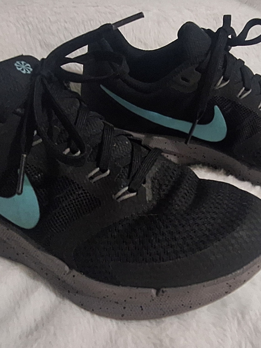 Nike Women’s Black and Teal Training Sneakers